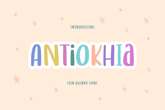 Antiokhia: A Fun and Quirky Display Font for Creative Projects