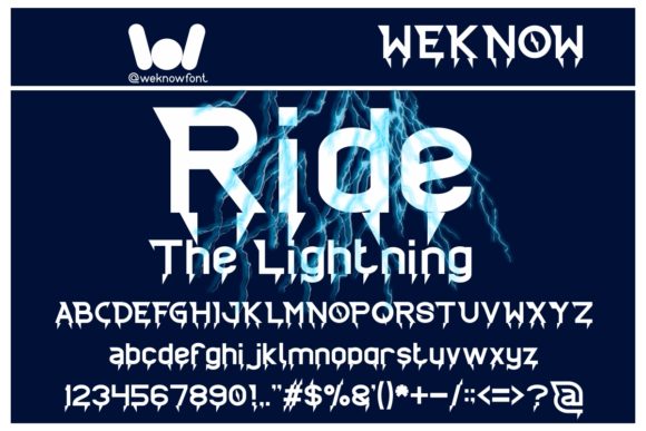 Bring Your Designs to Life with Ride the Lightning Font