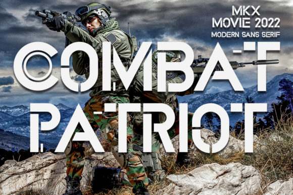 Combat Patriot: A Bold Display Font for Dynamic Web Design