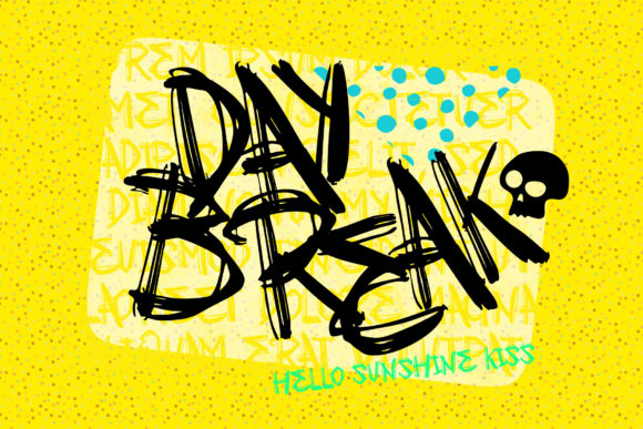Day Break: A Brushed Display Font for Editorial Charm
