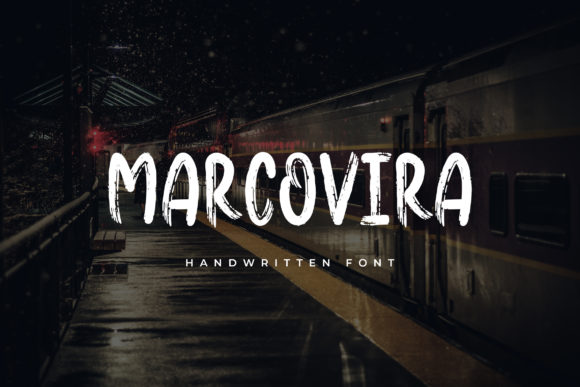 Discover Marcovira: A Cool and Brushed Display Font