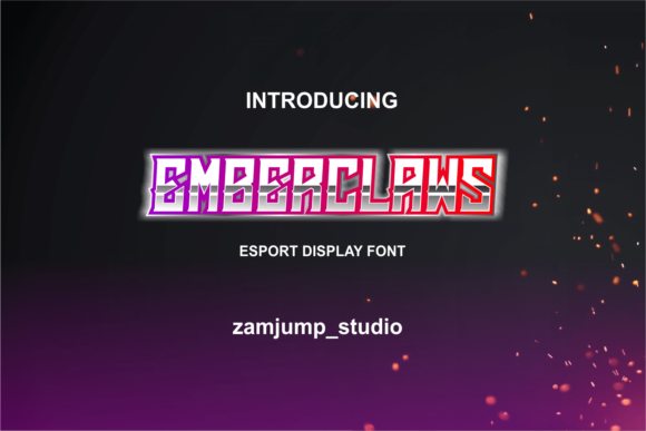 Emberclaws: A Bold and Futuristic Font for Creative Makers