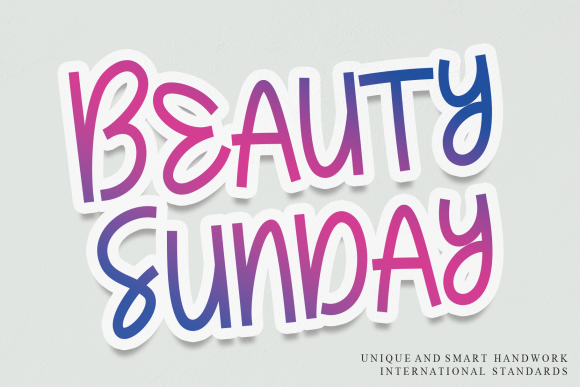 Enhance Your Brand with Beauty Sunday Font