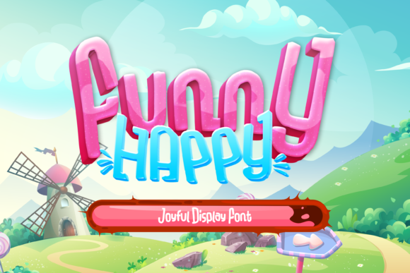 Enhance Your Brand with Funny Happy: A Playful Display Font