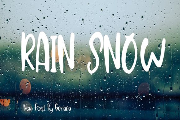 Enhance Your Brand with Rain Snow: A Friendly Display Font