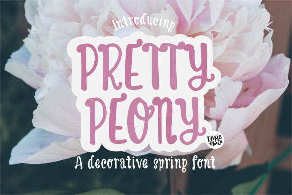 Enhance Your Campaigns with Pretty Peony, a Charming Display Font