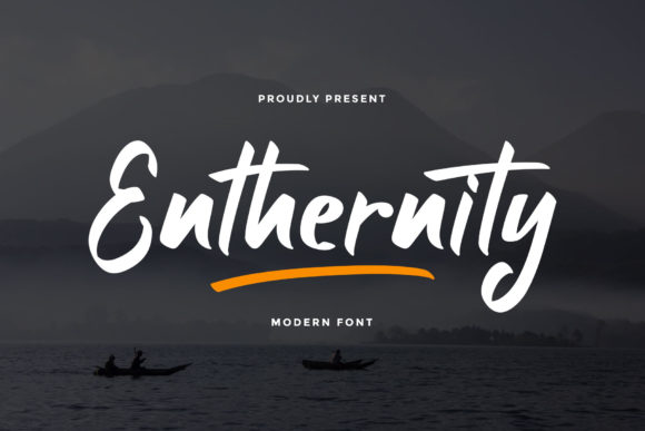 Enthernity: A Modern Display Font for Editorial Design