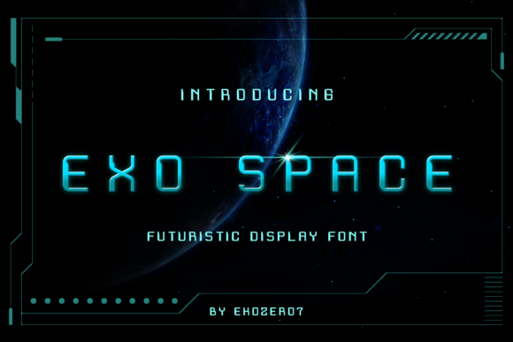 Exo Space: A Futuristic Display Font for Modern Brands