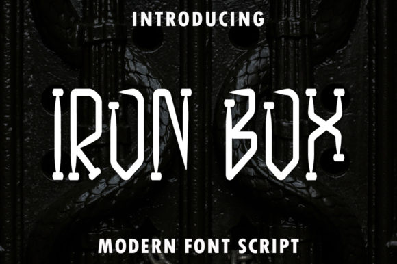 Iron Box: The Bold Display Font for Eye-Catching Campaigns
