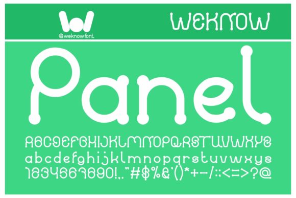 Panel: A Friendly Display Font for Crafters and Creators