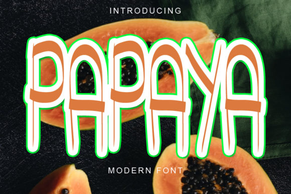 Papaya: A Fun and Quirky Display Font for Editorial Design