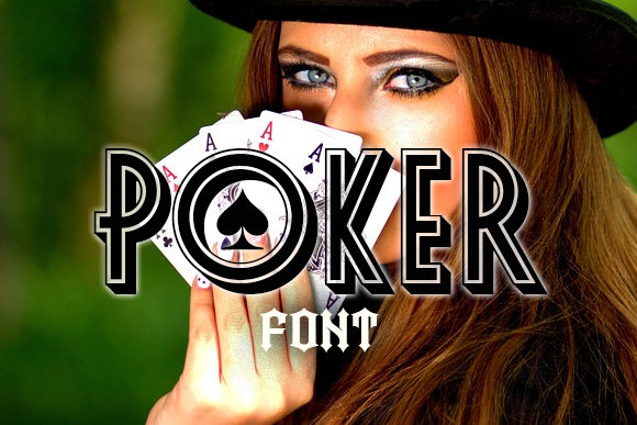 Poker: A Cool and Interesting Outlined Display Font