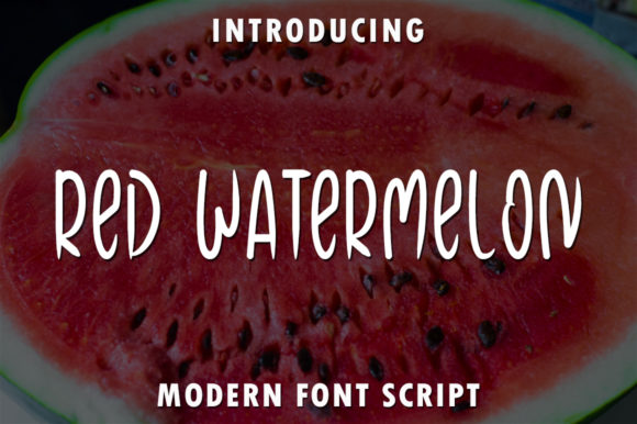 Red Watermelon: A Charming Display Font for Creative Makers