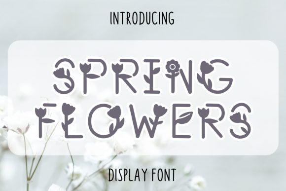 Spring Flowers: A Whimsical Display Font for Web Design