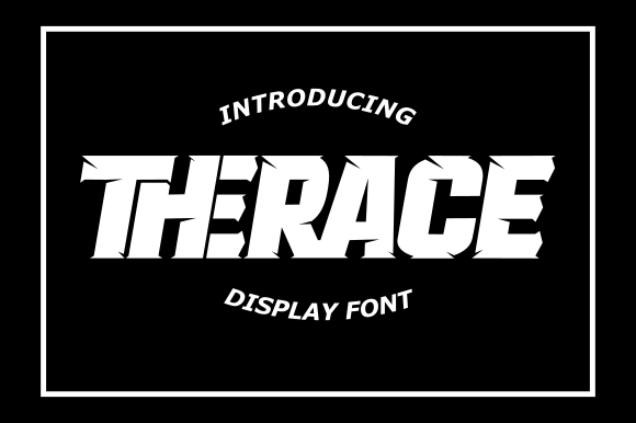 Therace: A Bold Display Font for Creative Projects