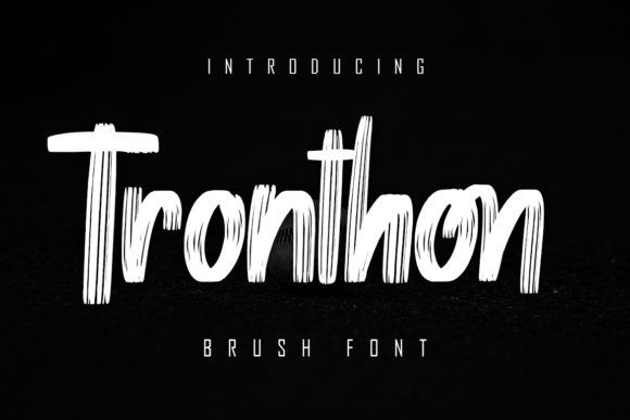 Tronthon: A Fun Brush Style Display Font for Web Design