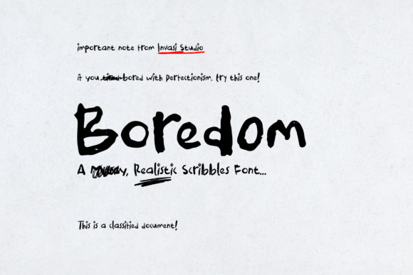 Unlock Creativity with Boredom: A Quirky Display Font